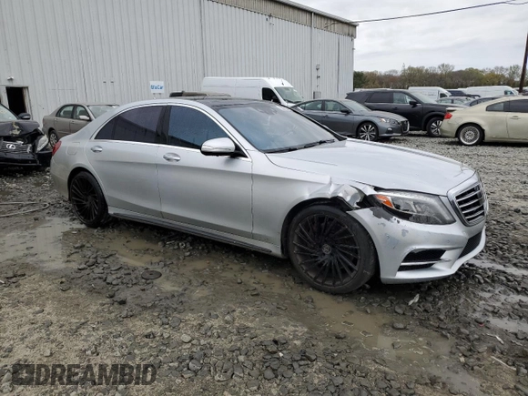 2015 Mercedes-Benz S 550 with VIN WDDUG8FB2FA148714, listed as a Copart auction lot 52670345 with 226,473 mi miles and Salvage Title. Bid and sale history available at DreamBid. Image 4.