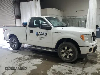 2013 Ford F-150 XL with VIN 1FTMF1EM8DFD09686, listed as a Copart auction lot 87580895 with 352,762 mi miles and Salvage Title. Bid and sale history available at DreamBid. Image 4.