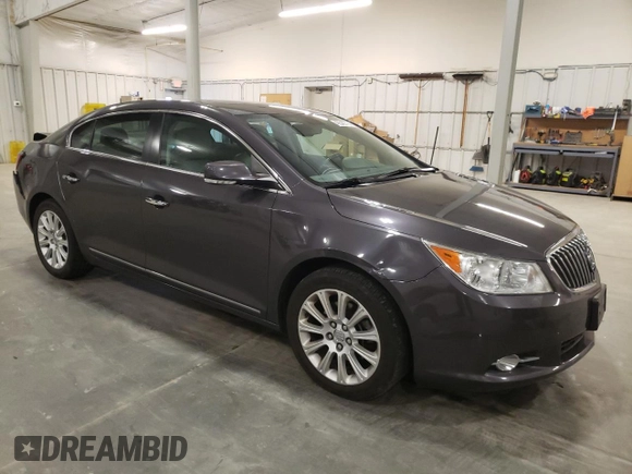 2013 Buick LaCrosse Leather with VIN 1G4GC5E36DF329936, listed as a Copart auction lot 49346715 with 105,713 mi miles and Salvage Title. Bid and sale history available at carsss.com. Image 4.