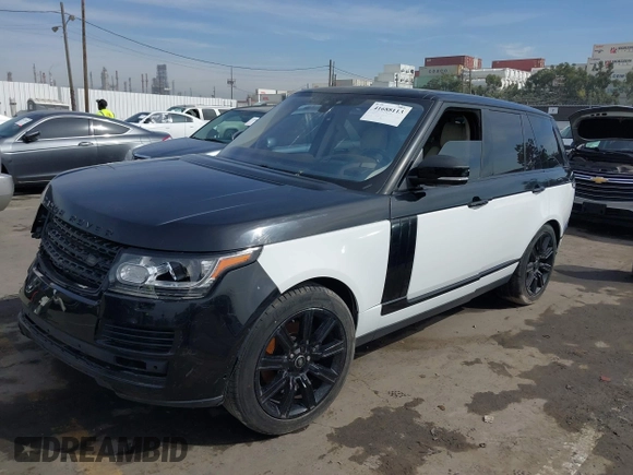 2017 Land Rover Range Rover HSE z VIN SALGS2FK8HA326995, wystawiony jako IAAI lot #41688113 z przebiegiem 55 209 mil mil oraz . Historia ofert i sprzedaży dostępna na DreamBid. Obrazek 2.