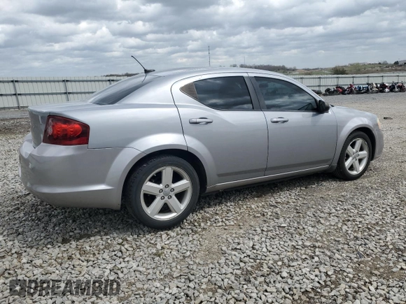 2013 Dodge Avenger SE with VIN 1C3CDZAB8DN531059, listed as a Copart auction lot 50634815 with 164,609 mi miles and Salvage Title. Bid and sale history available at DreamBid. Image 3.