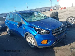 2017 Ford Escape S with VIN 1FMCU0F70HUE01165, listed as a IAAI auction lot 41857374 with 56,973 mi miles. Bid and sale history available at carsss.com. Image 1.