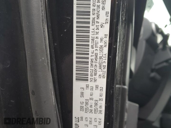 2010 Jeep Wrangler Sahara with VIN 1J4AA5D19AL110394, listed as a Copart auction lot 43793365 with 116,190 mi miles and Clean title. Bid and sale history available at DreamBid. Image 12.