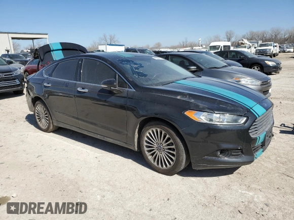 2014 Ford Fusion Titanium with VIN 3FA6P0K99ER196485, listed as a Copart auction lot 48334925 with 202,655 mi miles and Salvage Title. Bid and sale history available at carsss.com. Image 4.