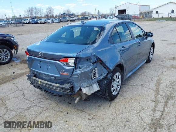2020 Toyota Corolla LE with VIN JTDEPRAE0LJ070323, listed as a IAAI auction lot 41985664 with 57,502 mi miles and . Bid and sale history available at DreamBid. Image 4.