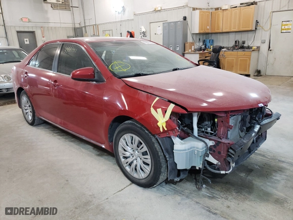 2012 Toyota Camry L with VIN 4T4BF1FK9CR159295, listed as a Copart auction lot 57327004 with 108,619 mi miles and Non Repairable. Bid and sale history available at carsss.com. Image 1.