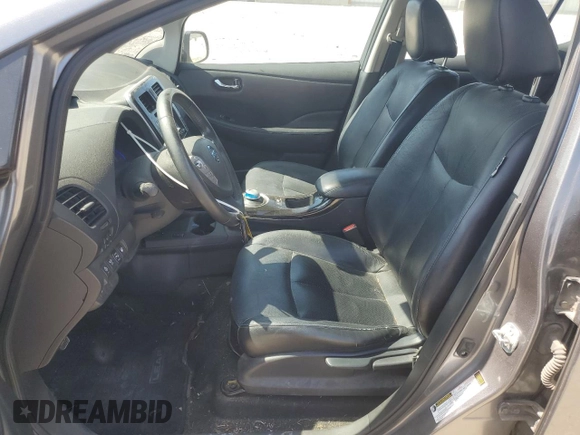 2015 Nissan LEAF S with VIN 1N4AZ0CP7FC305804, listed as a Copart auction lot 61262525 with 68,724 mi miles and Salvage title. Bid and sale history available at DreamBid. Image 7.