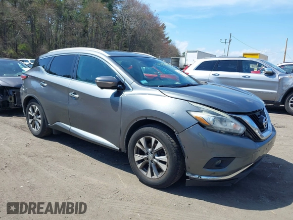 2015 Nissan Murano SL with VIN 5N1AZ2MH0FN202088, listed as a IAAI auction lot 42066435 with 175,254 mi miles and . Bid and sale history available at DreamBid. Image 1.