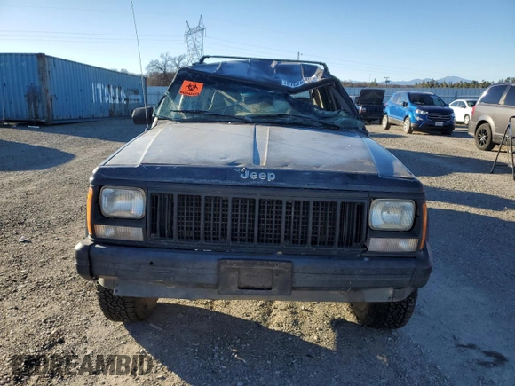 1996 Jeep Cherokee Sport with VIN 1J4FJ68SXTL274898, listed as a Copart auction lot 87676505 with 258,358 mi miles and Salvage Title. Bid and sale history available at carsss.com. Image 5.