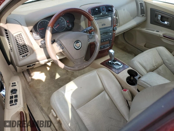 2007 Cadillac CTS with VIN 1G6DP577X70127266, listed as a Copart auction lot 52391034 with 144,226 mi miles and Salvage Title. Bid and sale history available at carsss.com. Image 8.