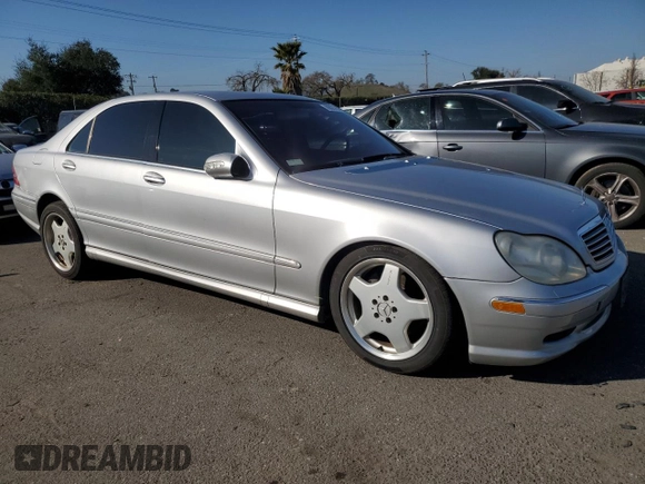 2001 Mercedes-Benz S-Class with VIN WDBNG70J41A209979, listed as a Copart auction lot 89027805 with 166,423 mi miles and Clean Title. Bid and sale history available at carsss.com. Image 4.