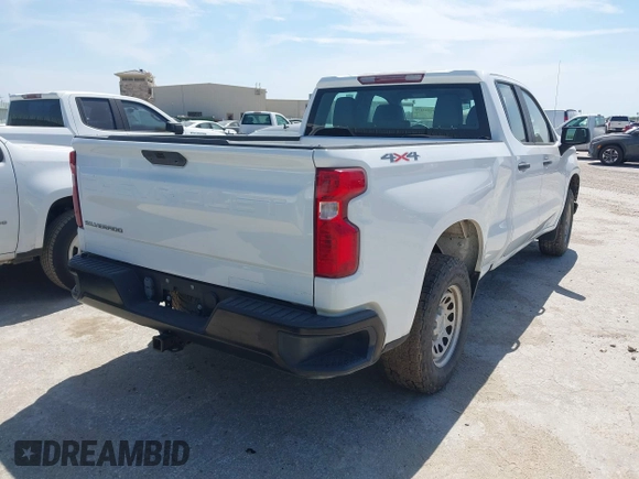2021 Chevrolet Silverado 1500 Work Truck with VIN 1GCRYAEF9MZ212450, listed as a IAAI auction lot 42223475 with Not Provided miles and . Bid and sale history available at DreamBid. Image 4.