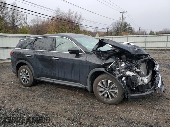 2024 Infiniti QX60 Pure with VIN 5N1DL1ES9RC335094, listed as a Copart auction lot 49795215 with Not provided miles and Salvage title. Bid and sale history available at DreamBid. Image 4.