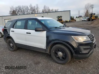 2016 Ford Utility Police Interceptor with VIN 1FM5K8AR9GGB65778, listed as a Copart auction lot 87924605 with 131,720 mi miles and Clean Title. Bid and sale history available at carsss.com. Image 4.