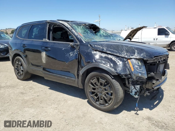 2021 Kia Telluride SX with VIN 5XYP5DHC9MG186787, listed as a Copart auction lot 64638815 with 10,885 mi miles and Salvage title. Bid and sale history available at DreamBid. Image 4.