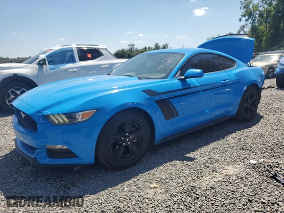 2017 Ford Mustang V6 with VIN 1FA6P8AMXH5246807, listed as a Copart auction lot 53304045 with 147,064 mi miles and Salvage Title. Bid and sale history available at carsss.com. Image 1.