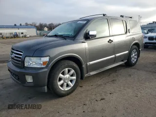 2006 Infiniti QX56 with VIN 5N3AA08C76N808165, listed as a Copart auction lot 49232985 with 163,713 mi miles and Salvage Title. Bid and sale history available at carsss.com. Image 1.