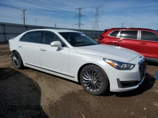 2018 Genesis G90 5.0L Ultimate with VIN KMHG54JH3JU043488, listed as a Copart auction lot 47427175 with 39,618 mi miles and Salvage Title. Bid and sale history available at carsss.com. Image 4.