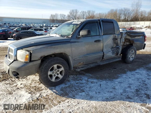 2006 Dodge Dakota SLT with VIN 1D7HW48N56S518438, listed as a Copart auction lot 44543645 with 176,626 mi miles and Salvage title. Bid and sale history available at DreamBid. Image 1.