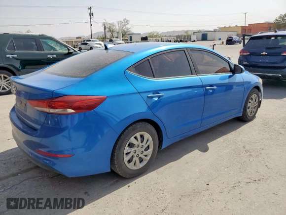 2017 Hyundai Elantra SE with VIN KMHD74LF8HU091460, listed as a Copart auction lot 59141945 with 198,679 mi miles and Clean title. Bid and sale history available at DreamBid. Image 3.