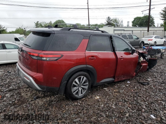 2024 Nissan Pathfinder SL with VIN 5N1DR3CC2RC201114, listed as a Copart auction lot 56775315 with 29,705 mi miles and Salvage title. Bid and sale history available at DreamBid. Image 3.