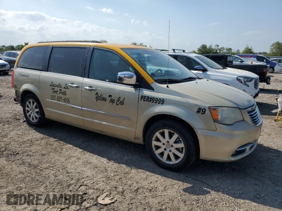 2012 Chrysler Town & Country Touring-L with VIN 2C4RC1CG4CR146070, listed as a Copart auction lot 53545685 with 251,620 mi miles and Salvage Title. Bid and sale history available at carsss.com. Image 4.