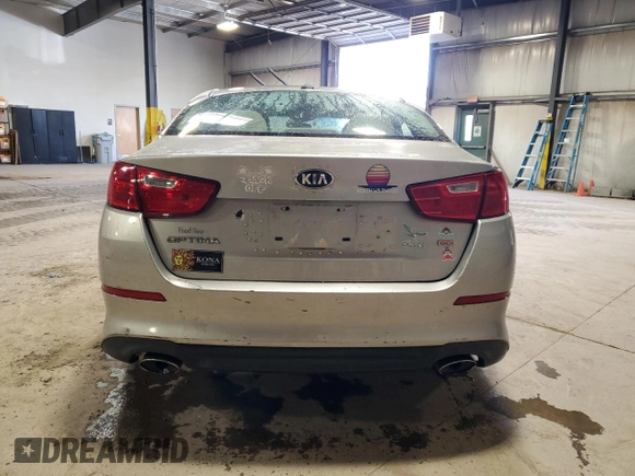2015 Kia Optima LX with VIN KNAGM4A71F5547177, listed as a Copart auction lot 86856774 with Not Provided miles and Salvage Title. Bid and sale history available at DreamBid. Image 6.