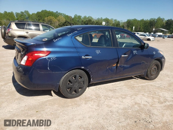 2014 Nissan Versa SV with VIN 3N1CN7APXEK439079, listed as a Copart auction lot 53649745 with 165,442 mi miles and Clean Title. Bid and sale history available at carsss.com. Image 3.