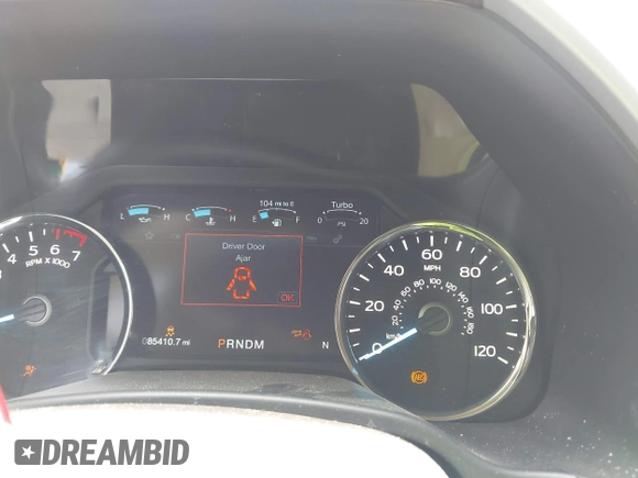 2020 Ford F-150 XL with VIN 1FTEW1E42LFB17599, listed as a IAAI auction lot 42593936 with 85,410 mi miles and . Bid and sale history available at DreamBid. Image 7.