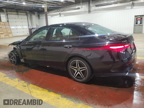 2024 Mercedes-Benz C 300 with VIN W1KAF4HB0RR219264, listed as a Copart auction lot 48209655 with 756 mi miles and Salvage Title. Bid and sale history available at DreamBid. Image 2.