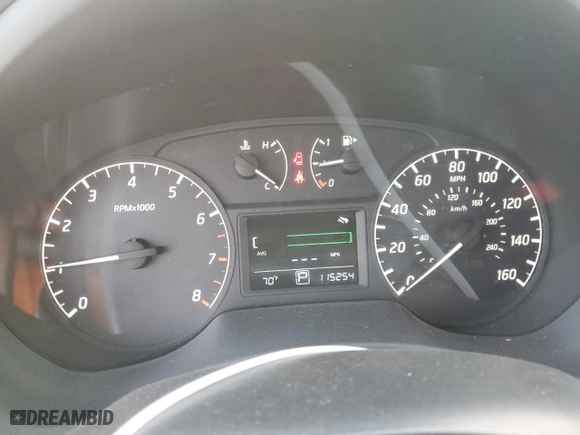 2016 Nissan Sentra SL with VIN 3N1AB7AP7GY253709, listed as a Copart auction lot 83085984 with 115,254 mi miles and Salvage Title. Bid and sale history available at carsss.com. Image 9.