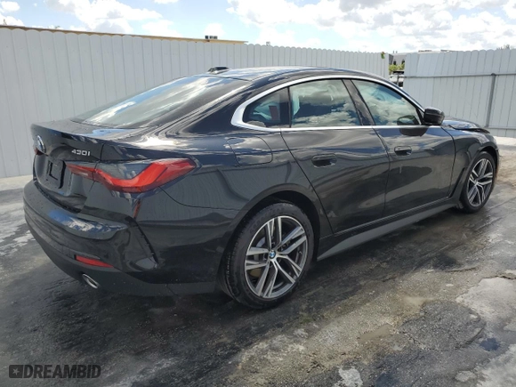 2025 BMW 4 Series 430i with VIN WBA23FB07SFT88521, listed as a Copart auction lot 50945765 with 0 mi miles and Clean Title. Bid and sale history available at carsss.com. Image 3.