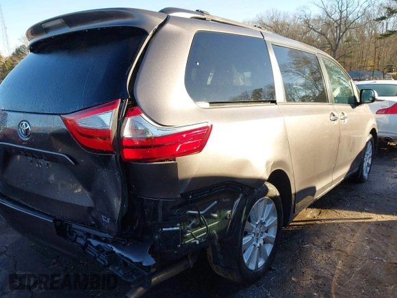 2015 Toyota Sienna Ltd with VIN 5TDDK3DC2FS105016, listed as a IAAI auction lot 41288447 with 94,585 mi miles. Bid and sale history available at carsss.com. Image 6.