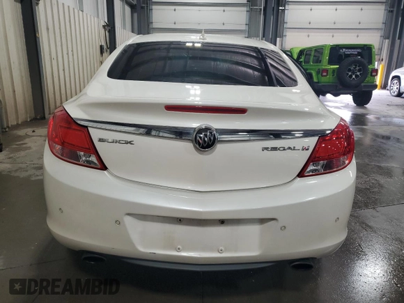 2012 Buick Regal Turbo Premium 2 with VIN 2G4GT5GV6C9149488, listed as a Copart auction lot 52606855 with 157,216 mi miles and Salvage title. Bid and sale history available at DreamBid. Image 6.