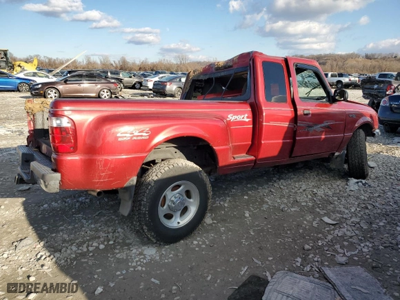 2001 Ford Ranger XL Fleet with VIN 1FTZR15UX1TA17757, listed as a Copart auction lot 84083294 with 0 mi miles and Salvage Title. Bid and sale history available at carsss.com. Image 3.