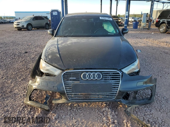 2016 Audi A3 e-tron Premium Plus with VIN WAUTPBFFXGA063284, listed as a Copart auction lot 47031145 with 77,672 mi miles and Salvage Title. Bid and sale history available at DreamBid. Image 5.