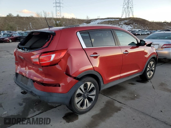 2011 Kia Sportage SX with VIN KNDPCCA64B7149631, listed as a Copart auction lot 81177404 with 160,192 mi miles and Salvage Title. Bid and sale history available at carsss.com. Image 3.