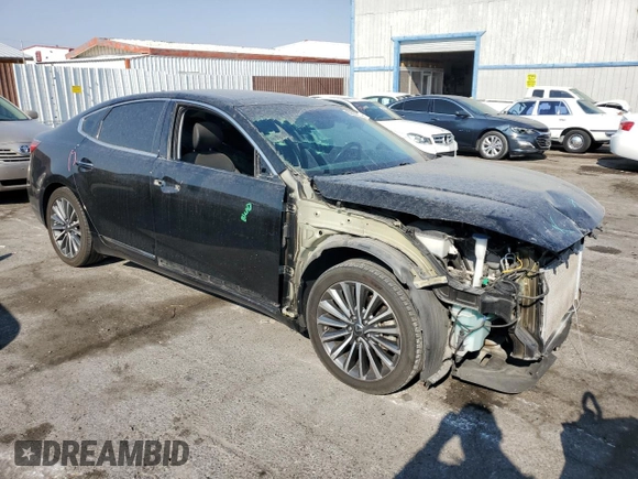 2017 Kia Cadenza Premium with VIN KNALC4J12H5090489, listed as a Copart auction lot 69337834 with 87,111 mi miles and Salvage Title. Bid and sale history available at carsss.com. Image 4.