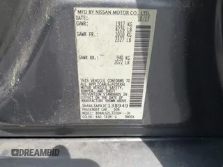 2018 Nissan Altima 2.5 SR with VIN 1N4AL3APXJC138949, listed as a IAAI auction lot 42129229 with 189,188 mi miles. Bid and sale history available at carsss.com. Image 9.
