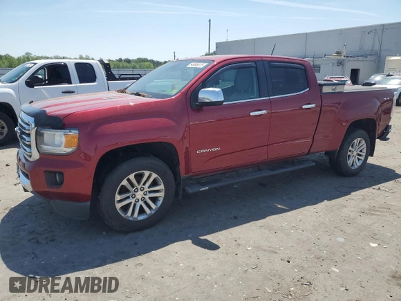 2017 GMC Canyon 4WD SLT with VIN 1GTP6DE14H1302564, listed as a Copart auction lot 54965815 with 214,501 mi miles and Clean Title. Bid and sale history available at carsss.com. Image 1.