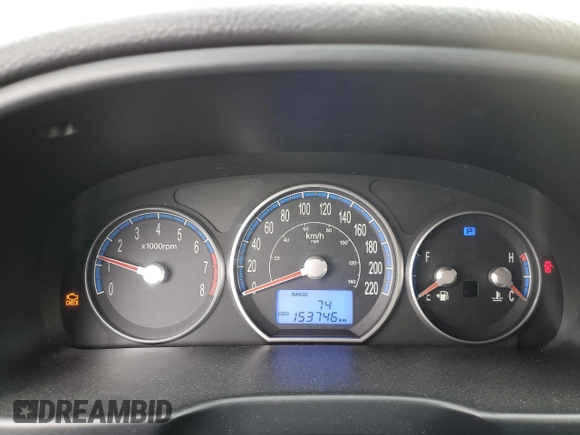 2009 Hyundai Santa Fe GL with VIN 5NMSG13EX9H312227, listed as a Copart auction lot 62176495 with 153,746 mi miles and Salvage title. Bid and sale history available at DreamBid. Image 9.