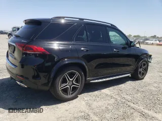 2021 Mercedes-Benz GLE 450 with VIN 4JGFB5KE9MA321329, listed as a Copart auction lot 55639335 with 47,069 mi miles and Salvage title. Bid and sale history available at DreamBid. Image 3.
