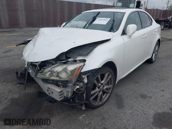 2006 Lexus IS 350 with VIN JTHBE262665005728, listed as a IAAI auction lot 42065003 with Not Provided miles and . Bid and sale history available at DreamBid. Image 2.