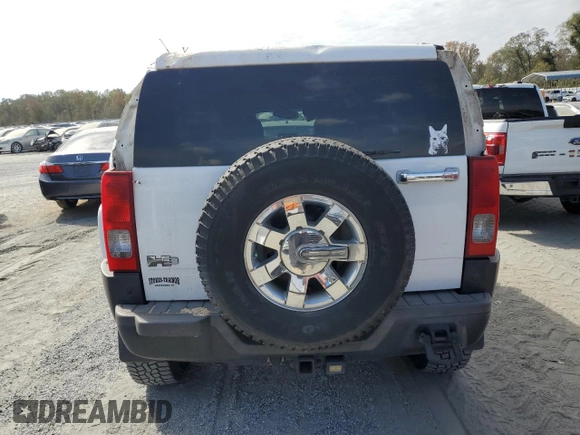 2006 Hummer H3 with VIN 5GTDN136668116685, listed as a Copart auction lot 74241474 with 144,273 mi miles and Salvage Title. Bid and sale history available at carsss.com. Image 6.