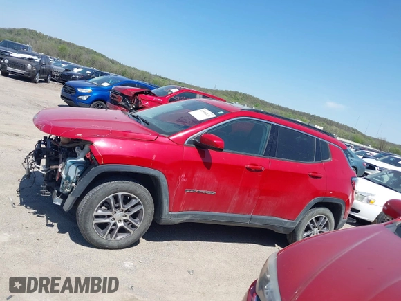 2018 Jeep Compass Latitude with VIN 3C4NJDBB8JT179577, listed as a IAAI auction lot 41996128 with 53,670 mi miles and . Bid and sale history available at DreamBid. Image 15.