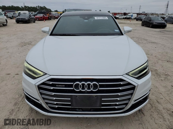2019 Audi A8 L with VIN WAU8DAF82KN014043, listed as a Copart auction lot 41711205 with 74,642 mi miles and Salvage Title. Bid and sale history available at carsss.com. Image 5.