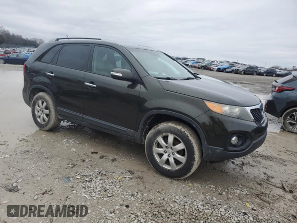 2011 Kia Sorento LX with VIN 5XYKT4A1XBG111070, listed as a Copart auction lot 44599665 with 140,604 mi miles and Clean Title. Bid and sale history available at DreamBid. Image 4.