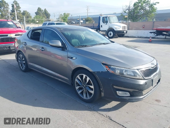 2015 Kia Optima SXL Turbo with VIN 5XXGR4A64FG458369, listed as a IAAI auction lot 42054396 with 143,750 mi miles and . Bid and sale history available at DreamBid. Image 1.