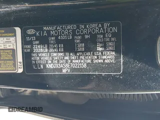 2014 Kia Soul + with VIN KNDJX3A58E7022158, listed as a IAAI auction lot 42076973 with 106,596 mi miles and . Bid and sale history available at DreamBid. Image 9.