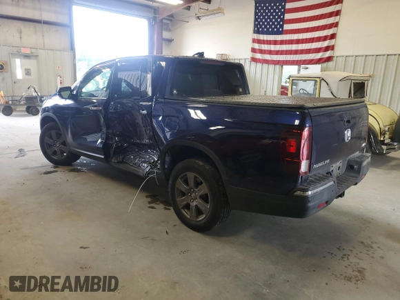2020 Honda Ridgeline RTL-E with VIN 5FPYK3F71LB016725, listed as a Copart auction lot 60541485 with 66,840 mi miles and Salvage title. Bid and sale history available at DreamBid. Image 2.